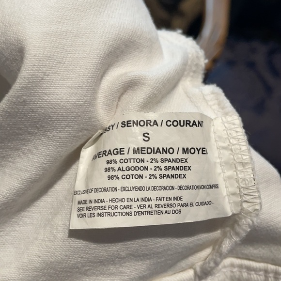 NWT white jean jacket, Gloria Vanderbilt size S - Picture 6 of 9